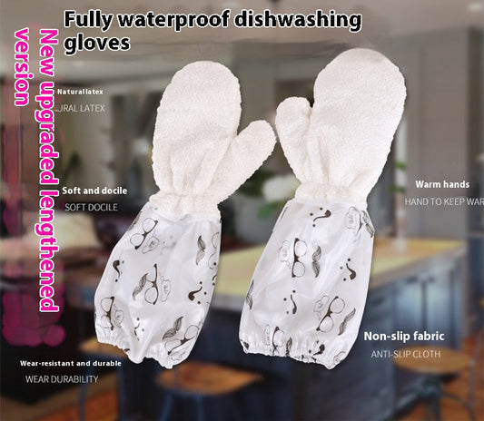 Bamboo Fiber Dishwashing Cleaning Gloves